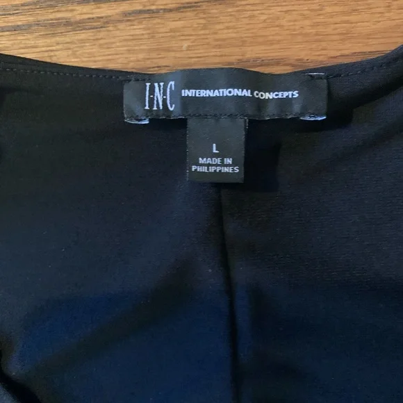INC International Concepts black dress size Large - Picture 7 of 14